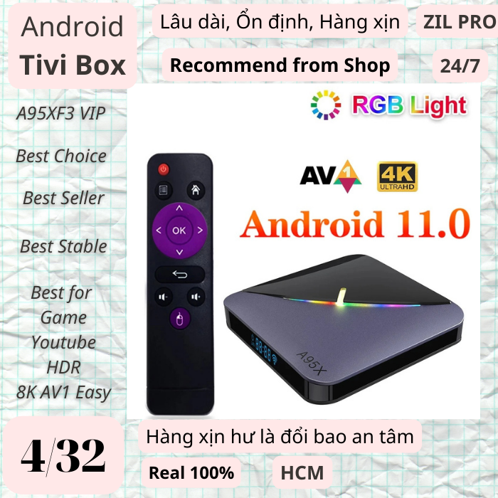 Android TV Box A95XF3_Air_ii VIP 4-32 S905W2