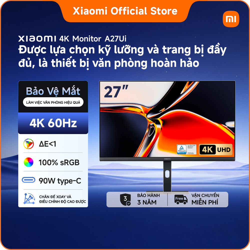 Xiaomi 4K A27Ui Screen Giá 6,860,000 Đồng*Miễn phí vận chuyển