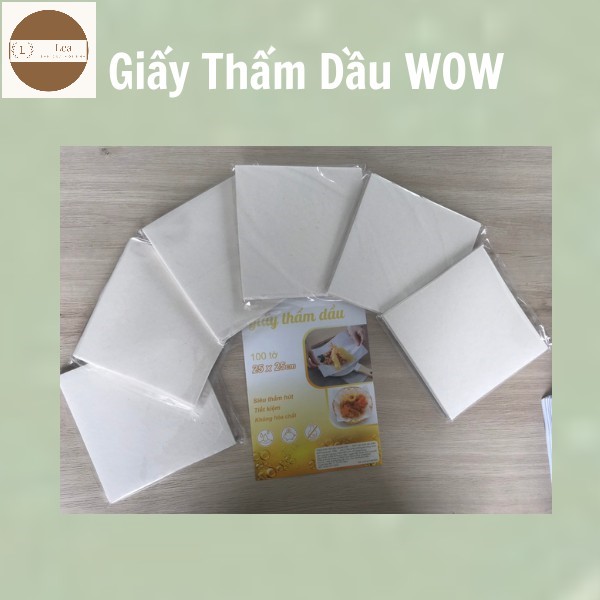 Giấy thấm dầu thực phẩm - Giấy Thấm Hút Dầu Mỡ Chiên Rán