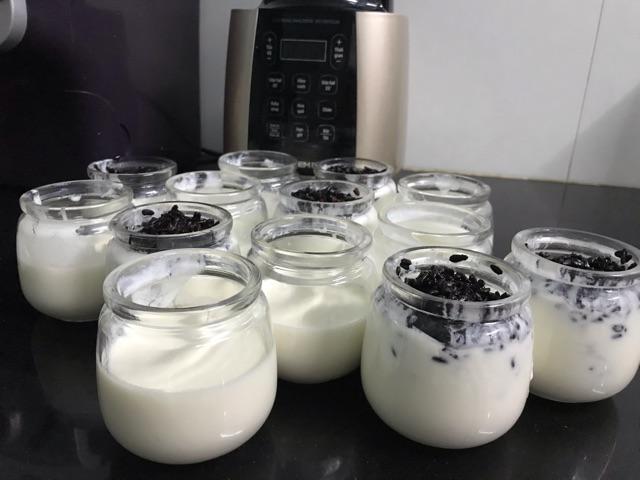 COMBO 10 HŨ THỦY TINH LÀM SỮA CHUA, BÁNH FLAN, CARAMEN 200ML NẮP NHỰA DÁNG BÉO LÙN (đựng khoảng 160ml - 180ml)