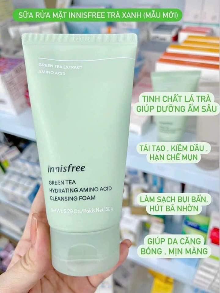 Sữa rửa mặt Innis.free Green Tea