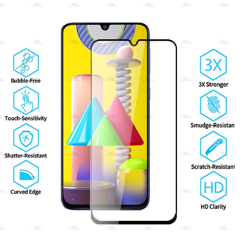 Kính cường lực điện thoại Samsung M31 full keo full màn siêu cứng, hạn chế vân tay