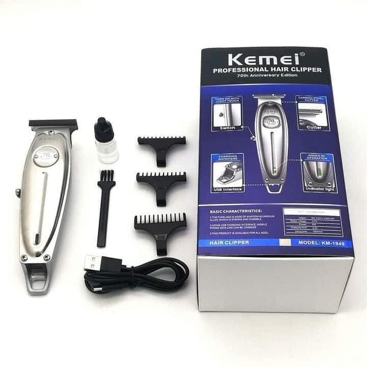 Tông đơ chấn viền chuyên nghiệp kemei 1949 - Đã được mài chuốt sắc bén.