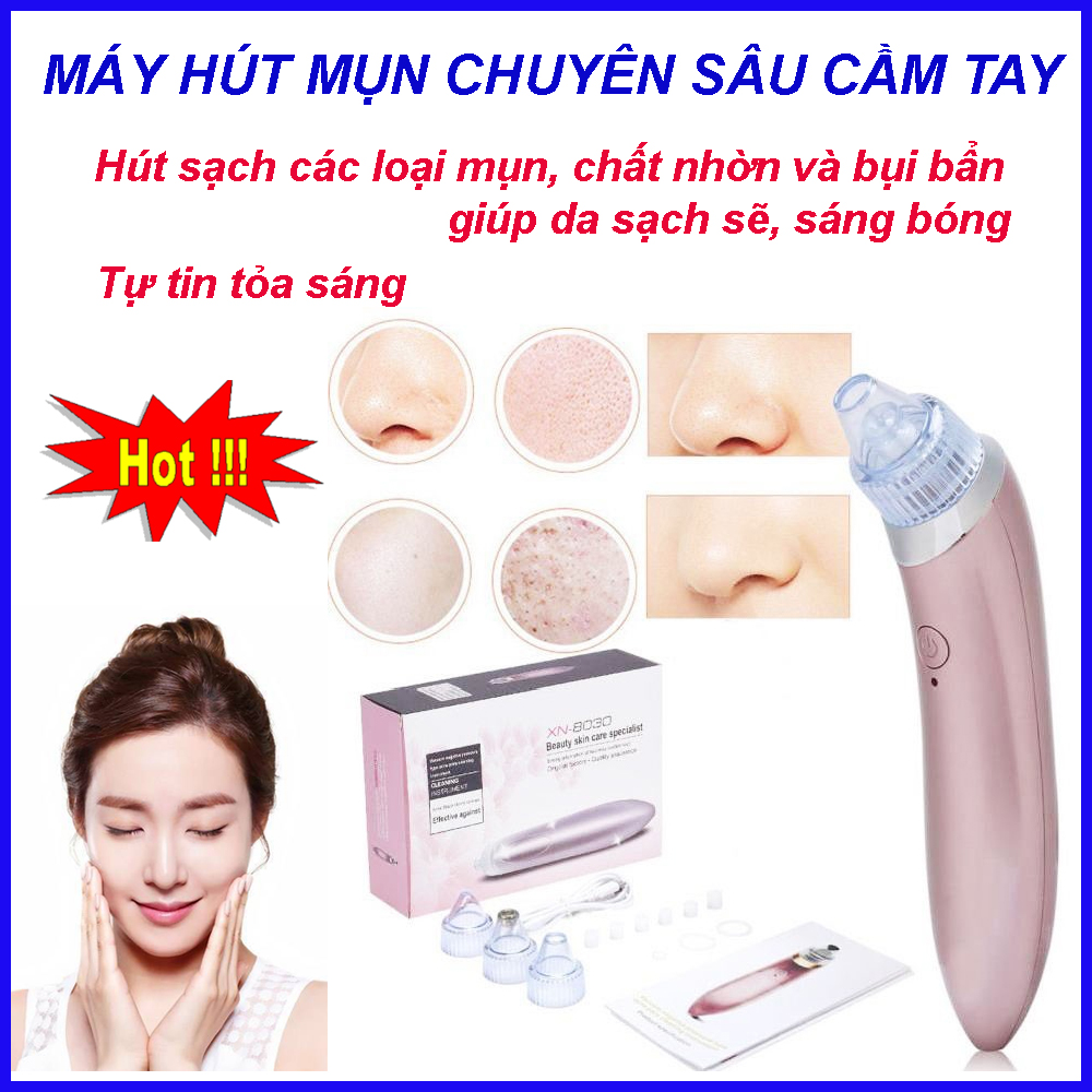 Máy hút mụn cám, giá máy hút mụn spa. máy hút mụn pin sạc, hút sạch mụn. giúp da sạch sẽ và thông thoáng. mua ngay! lỗi 1 đổi 1! tặng kèm 1 khuyên móc điện thoại!