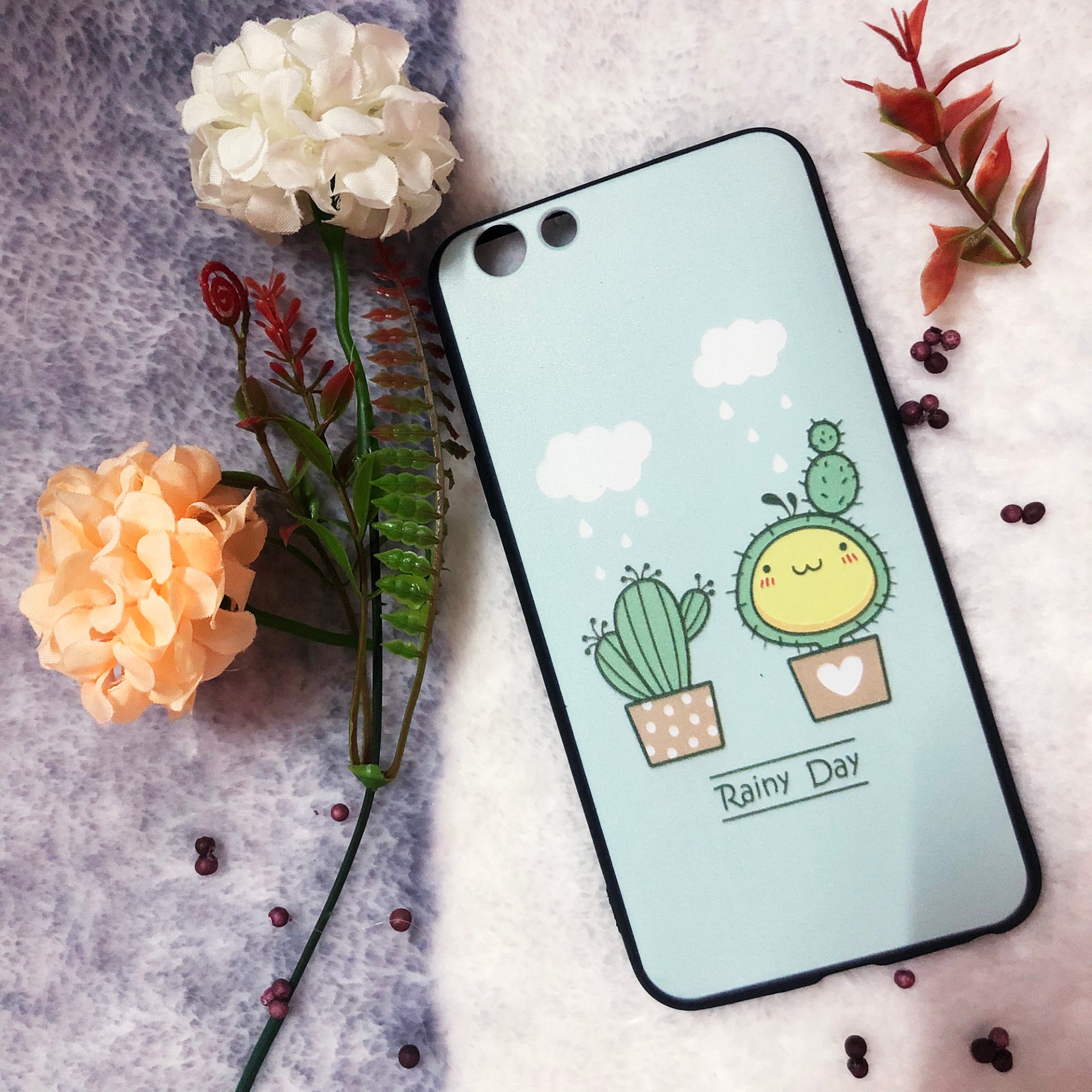[Nhiều Mẫu] Ốp lưng dẻo Oppo A59/ F1s (Thân đen - in hình siêu cute)