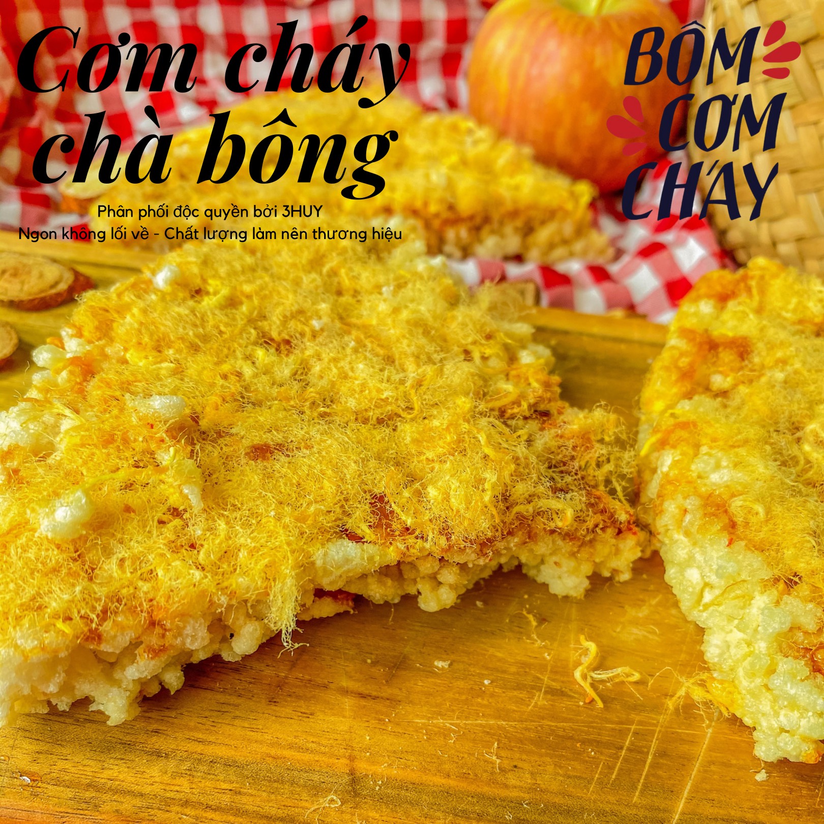 Cơm cháy đáy nồi siêu chà bông 1kg 5 gói 139k
