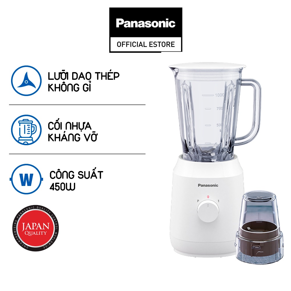 - máy xay sinh tố đa năng panasonic mx-ex1031wra - 3 cối, bh 12 tháng chính hãng