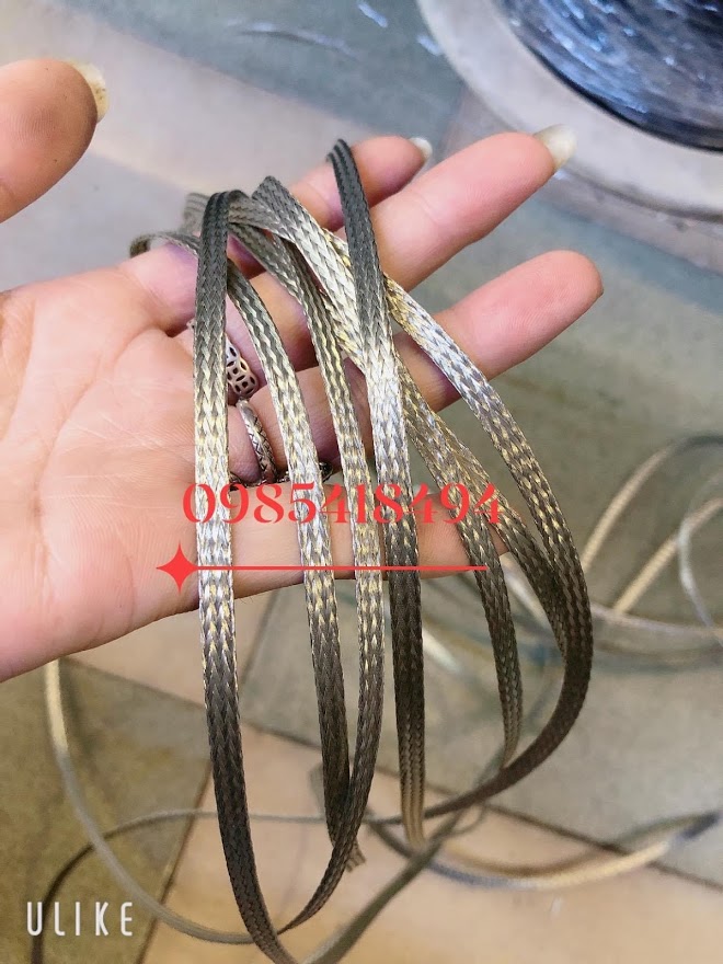 Gen xác rắn kim loại đồng tráng thiếc chống nhiễu hàng Taiwan nhập khẩu.phi 3mm Báo giá 1 mét