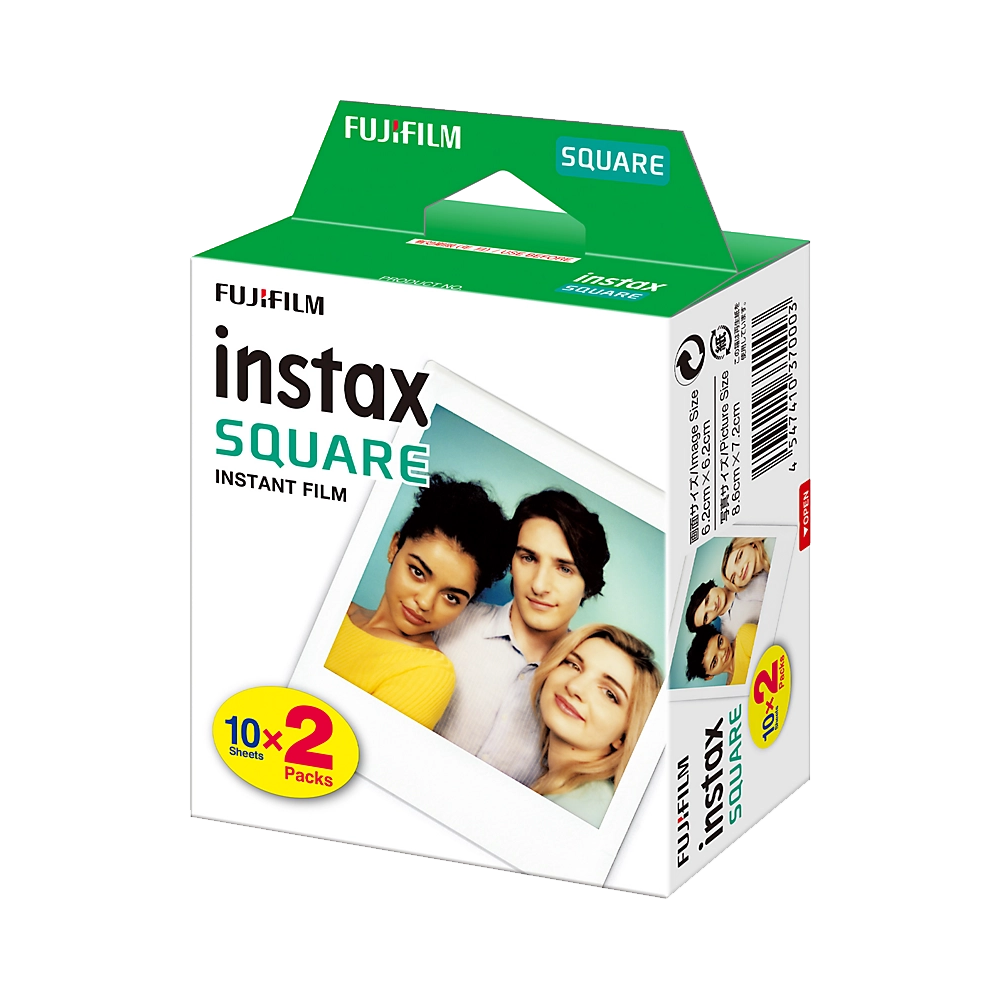 Hộp phim instax square - hộp 20 tấm - giấy in viền trắng cho máy ảnh chụp lấy liền instax square