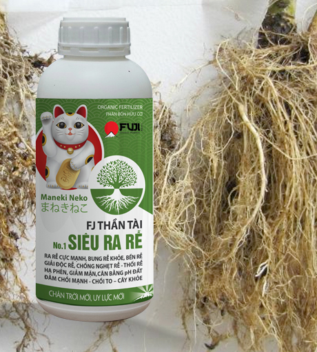 Phân bón hữu cơ siêu ra rễ fj thần tài nhật bản 1 lít