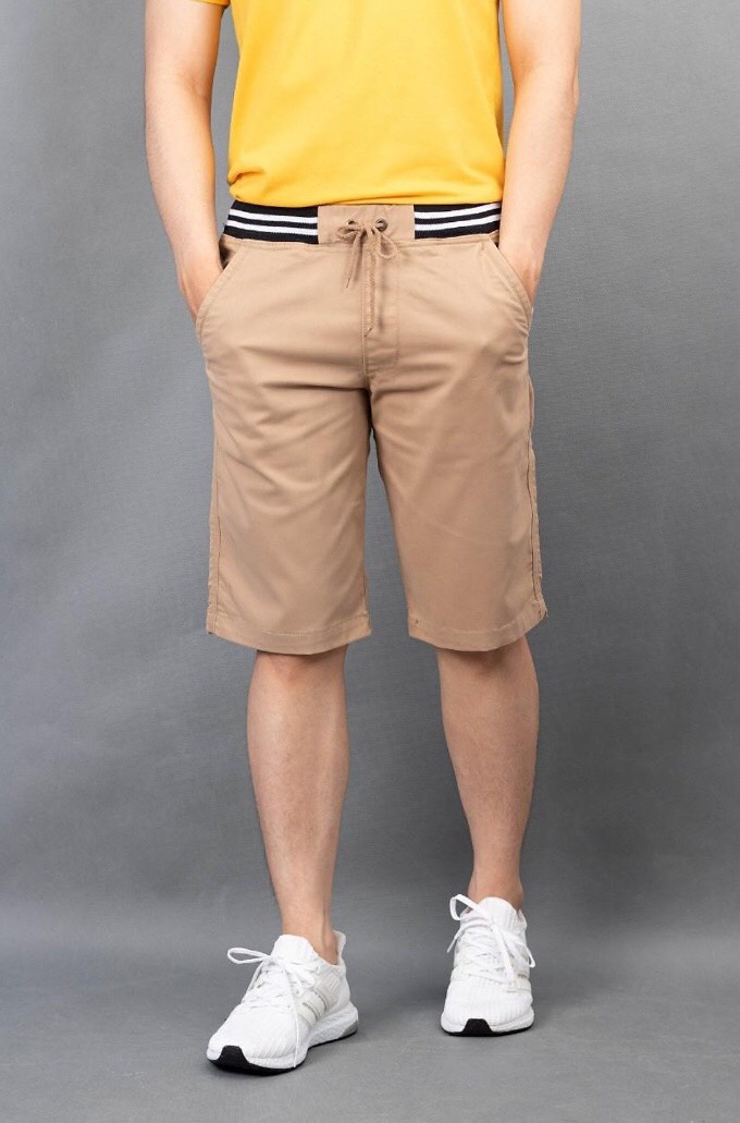 Quần short nam kaki lưng thun vải gian đẹp ld11