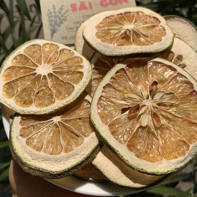 Bưởi thái lát sấy lạnh - Khối lượng 500gram