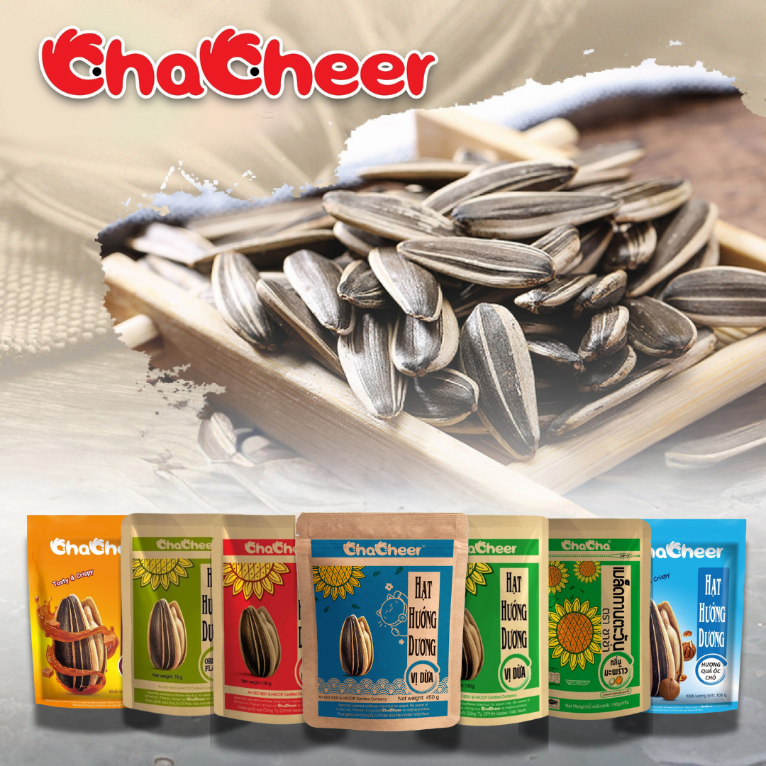 Thùng Hạt Hướng Dương CHACHEER Nhập Khẩu