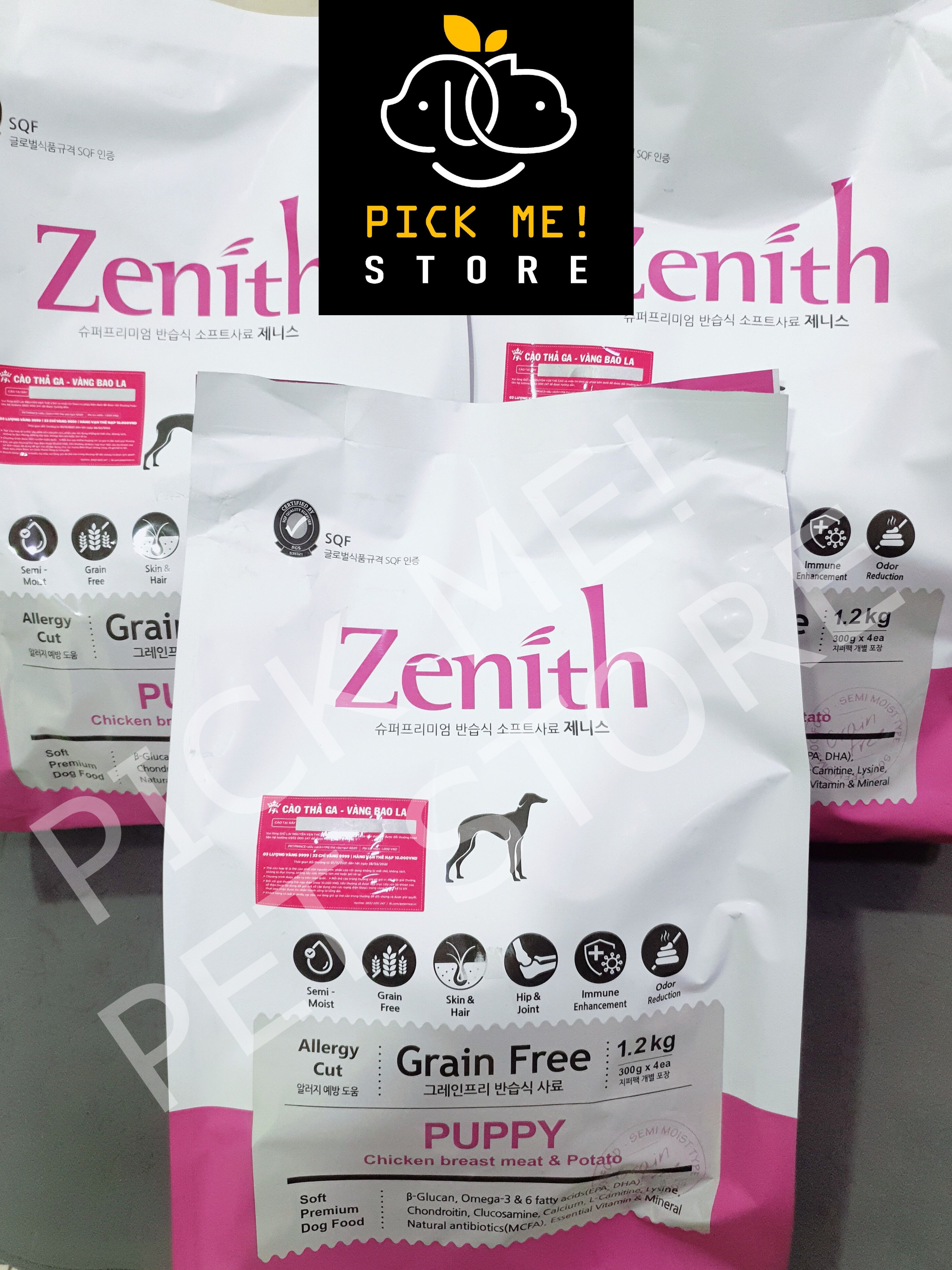 Hạt mềm zenith puppy 1.2kg | zenith puppy 3kg cho chó con