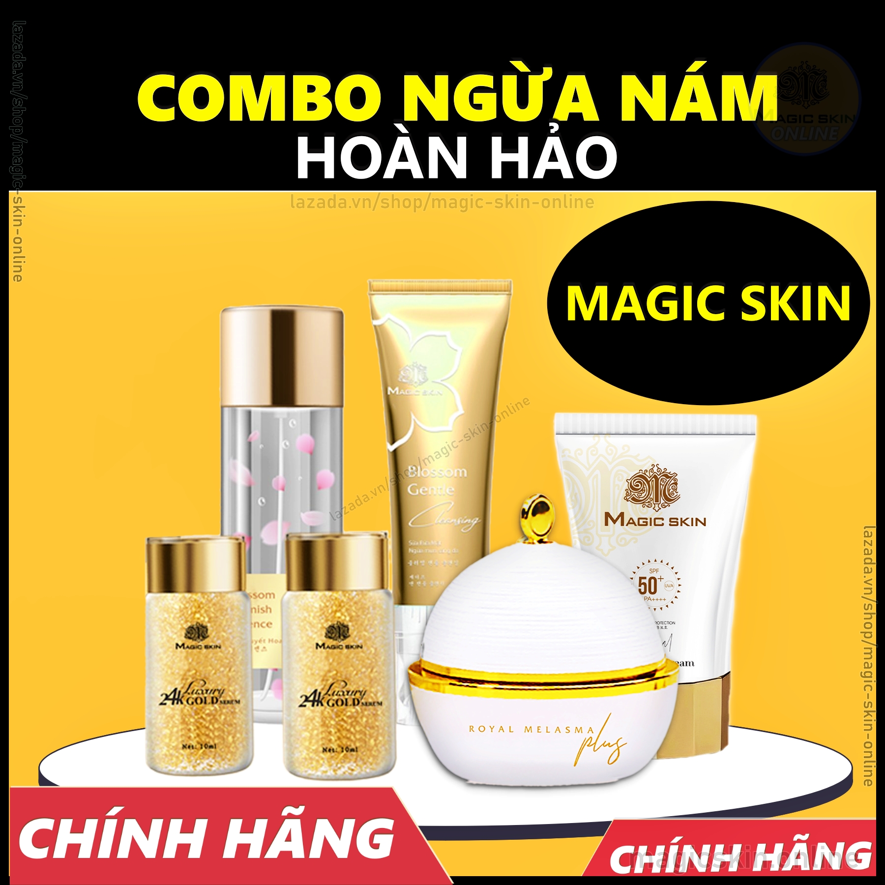 Bộ mỹ phẩm Magic Skin NGỪA NÁM HOÀN HẢO chính hãng - Kem nám Magic Skin