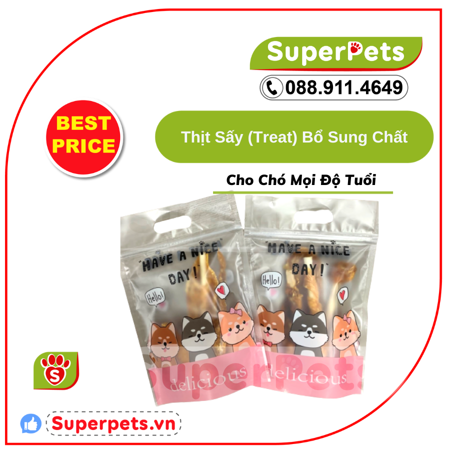 Treat Bánh Thưởng Cho Chó Hương Vị Thơm Ngon SUPERPETS VIỆT NAM