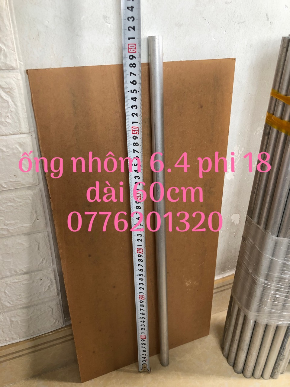 Nhôm 6.4/ 18mm/ dài 60cm