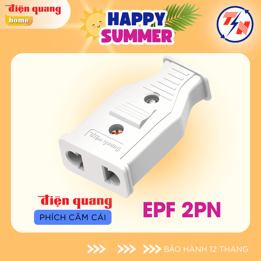 Set 5 phích cắm cái điện quang đq epf 2pn bảo hành 12 tháng cam kết 1 đổi 1