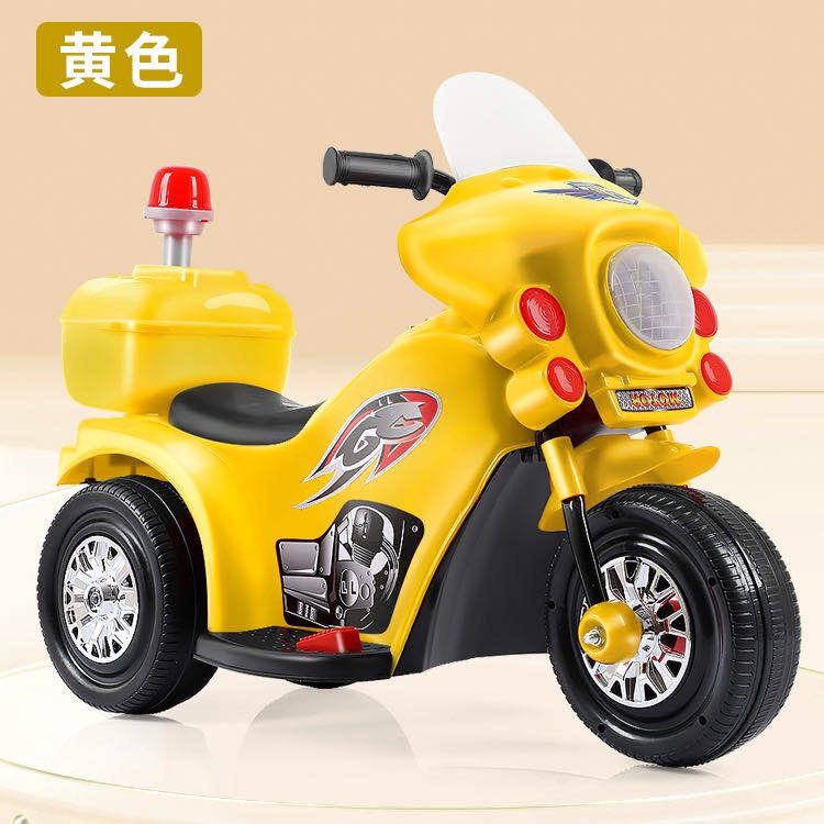 Xe điện 3 bánh cho bé kiểu dáng xe cảnh sát siêu ngầu