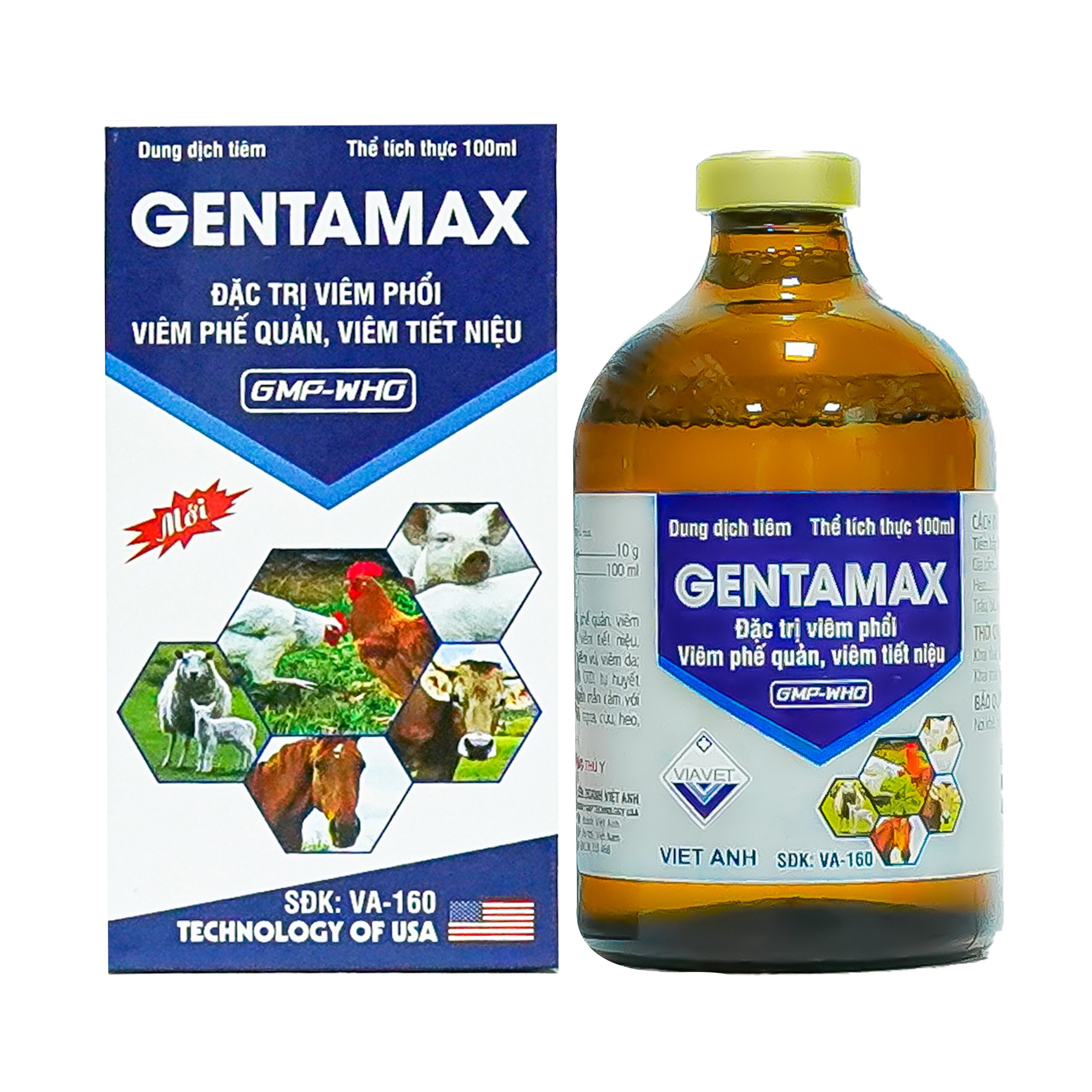 GENTAMAX 100ml Đặc tr ị viêm phổi, viêm phế quản, viêm tiết niệu.