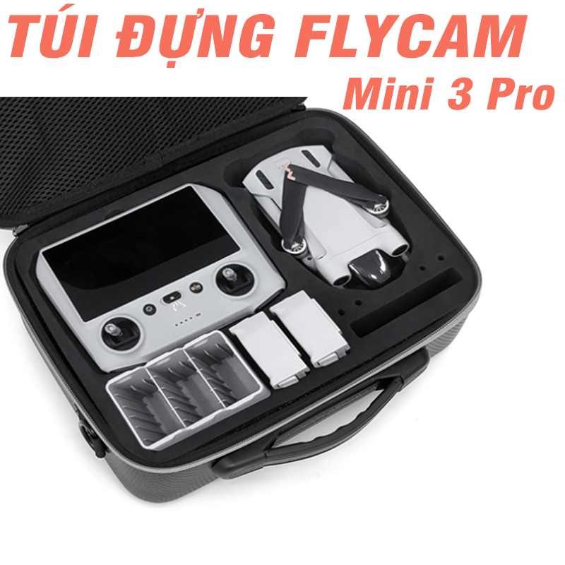 Túi đựng Flycam mavic mini 3pro xốp cứng chống sốc chống va đập có dây đeo - Phụ kiện Flycam