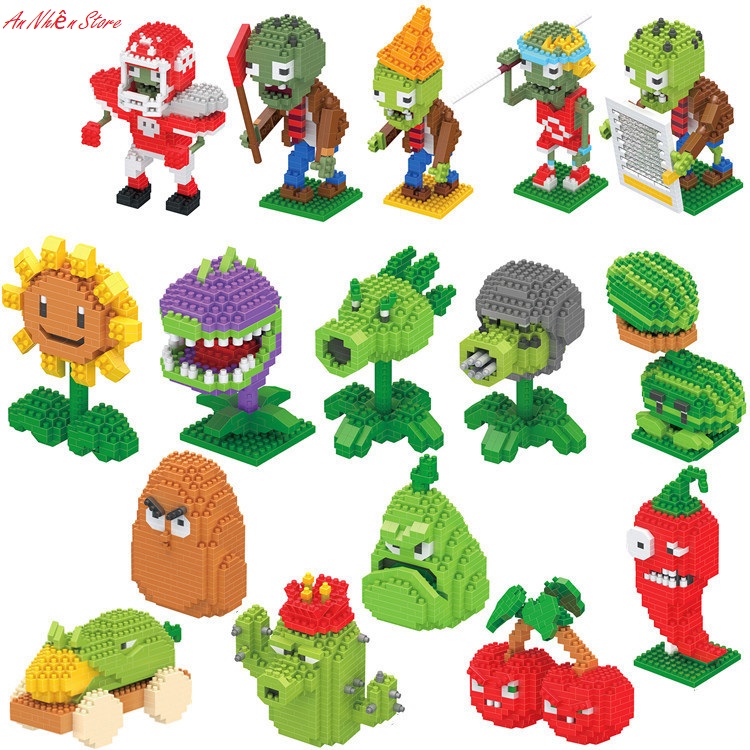lego plants vs zombie đồ chơi lắp ráp mô hình các nhân vật hoạt hình chất
