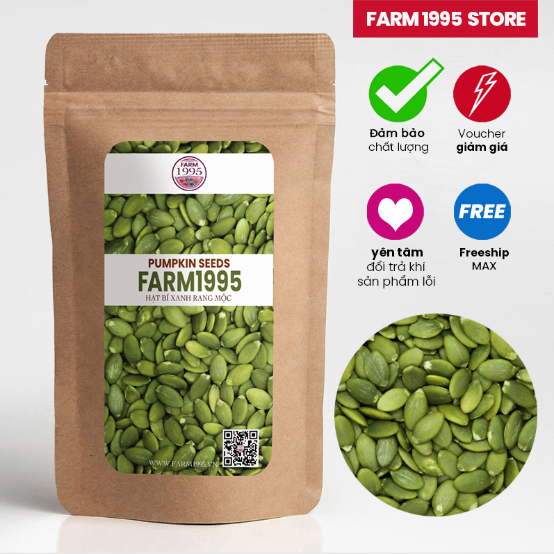 Hạt bí xanh tách vỏ Farm 1995, Hạt dinh dưỡng, ngũ cốc giảm cân