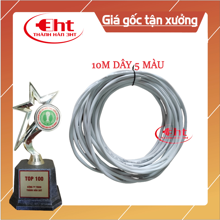10 mét dây nguồn 5 lõi - dây nguồn quạt 5 lõi