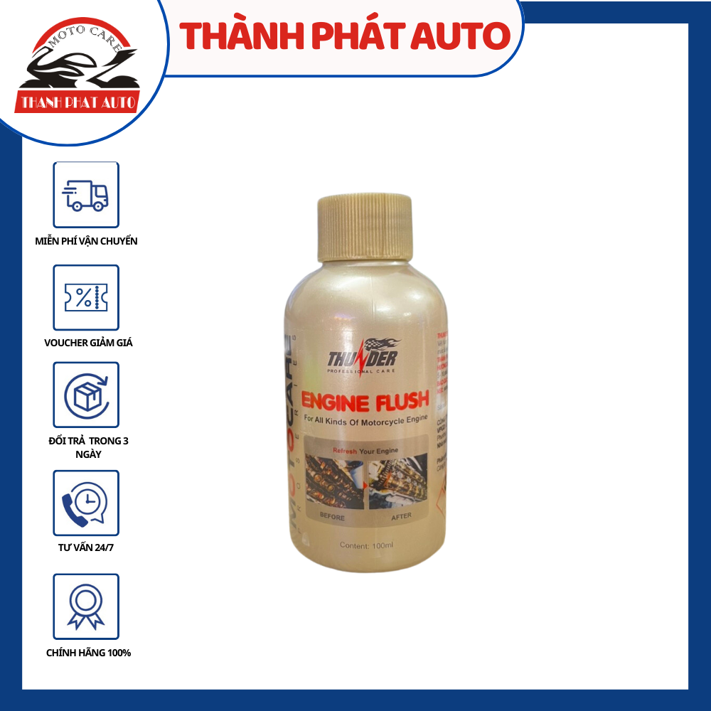 [HCM]Súc động cơ xe máy Thunder Engine Flush 80ml