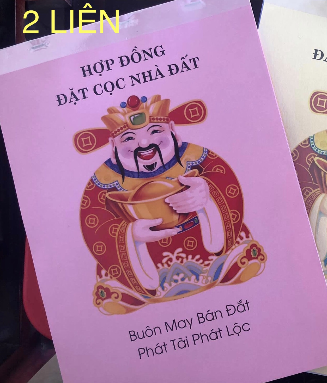 Sổ cọc nhà đất 2 liên THẦN TÀI