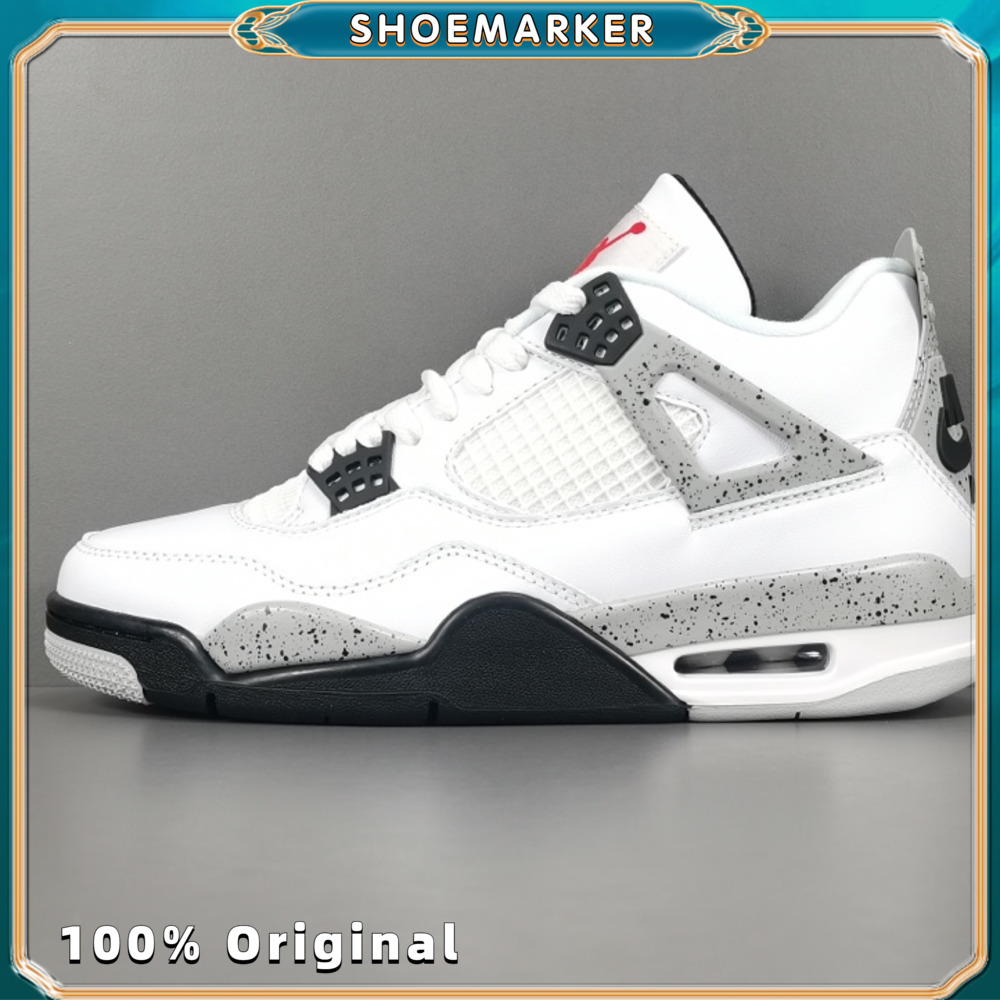100% chính hãng Giày Air Jordan 4 Retro White Cement 840606-192