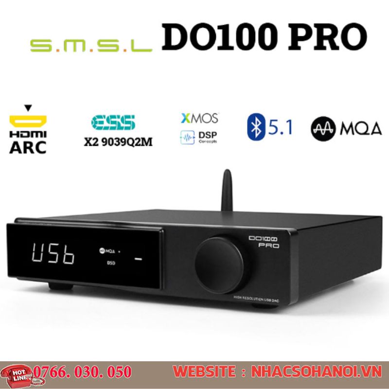 Dac smsl do100pro 2x es9039q2m hàng chính hãng