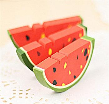 Combo 3 tẩy bút chì hình miếng dưa hấu siêu đáng yêu