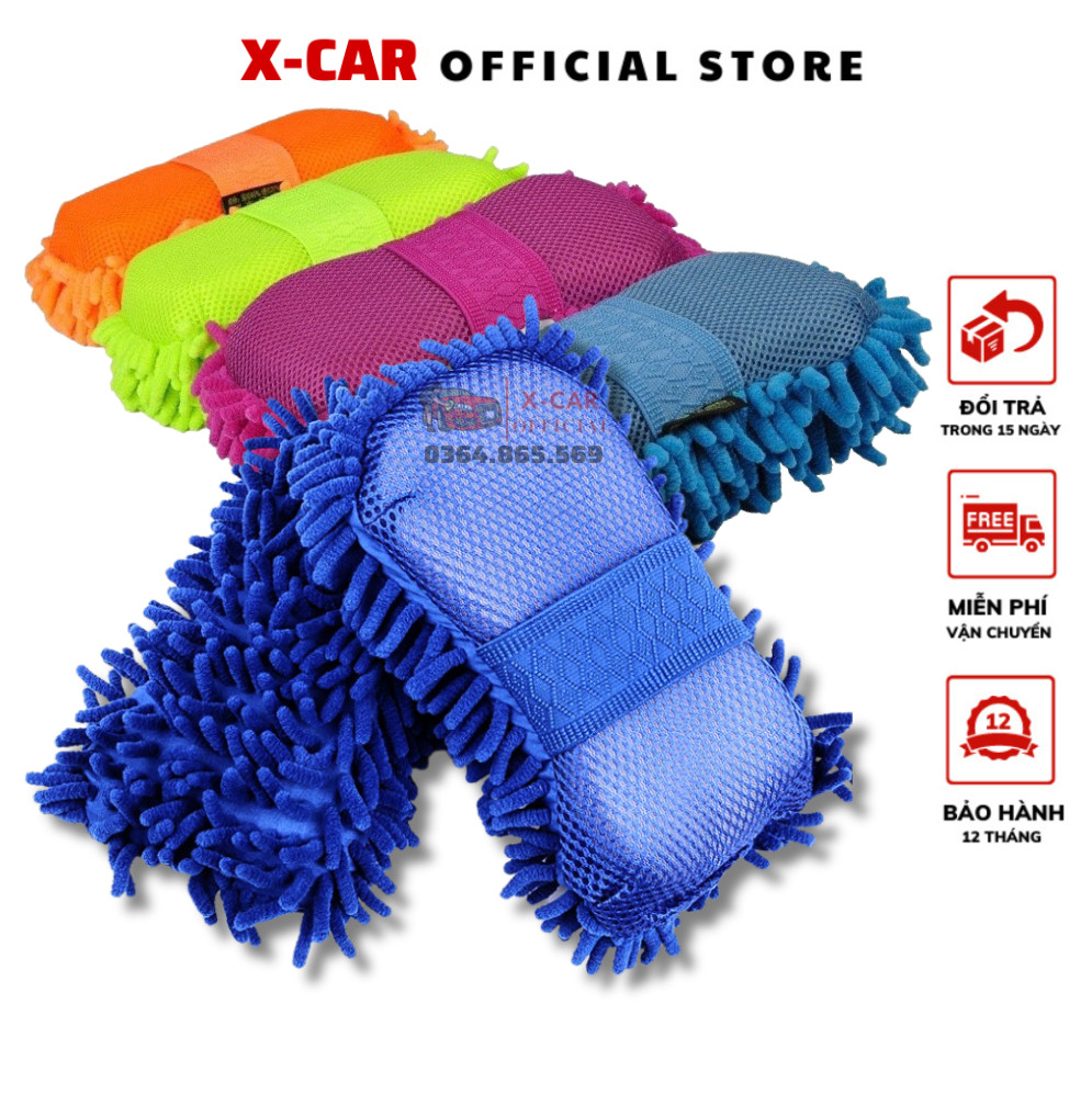 Miếng san hô rửa xe ô tô Microfiber vải mềm mịn