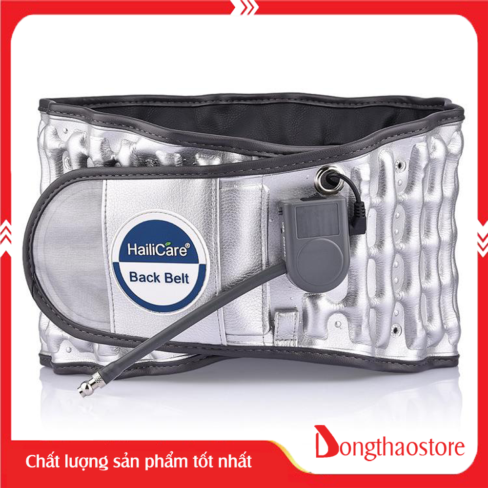 Đai hơi kéo giãn cột sống - đai hơi thoát vị đĩa đệm haillicare, giảm đau thúc đẩy lưu thông tuần hoàn máu, giảm co thắt cơ, cố định lưng giảm đau, định hình cột sống lưng