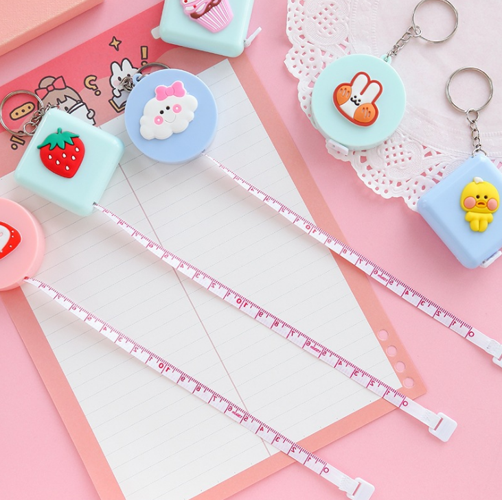 Thước dây cuộn mini cầm tay hoạt hình độ dài 15m Phụ kiện 68 (ngẫu nhiên)