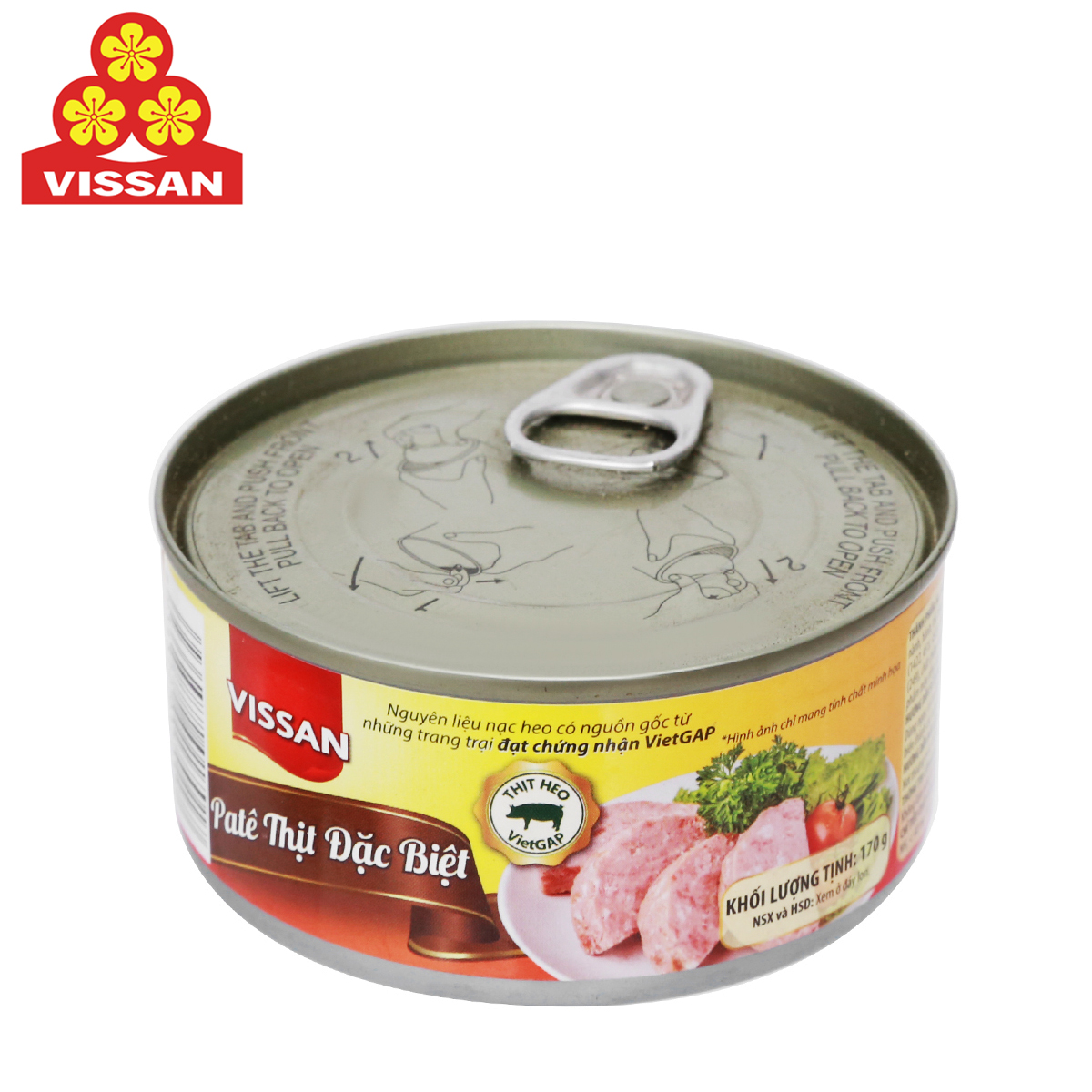 Pate thịt đặc biệt premium luncheon meat vissan 170 gram