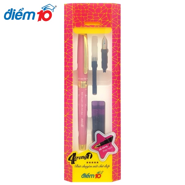 [HCM]Bút Máy Chuyên Viết Chữ Đẹp [4 trong 1] Điểm 10 TP-FTC09