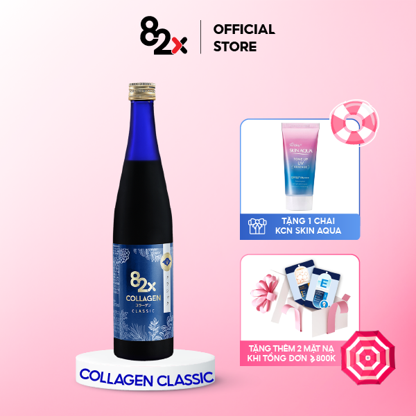 82X COLLAGEN CLASSIC Dạng Nước 120.000mg Collagen Peptide Từ Da Cá Ngừ Đại Dương Nước Uống Đẹp Da Đến Từ Nhật Bản