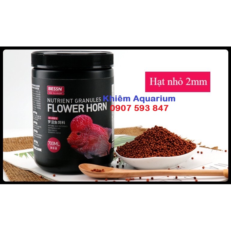 Cám viên, thức ăn cá la hán hỗ trợ lên đầu tăng màu sáng châu