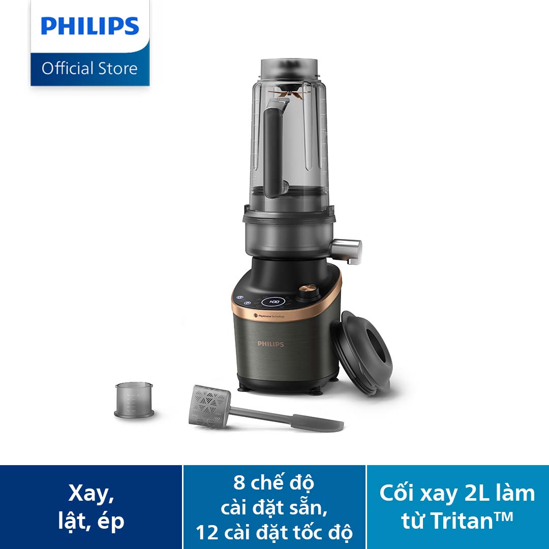 Máy xay ép tốc độ cao philips hr3770/00 - hàng phân phối chính hãng