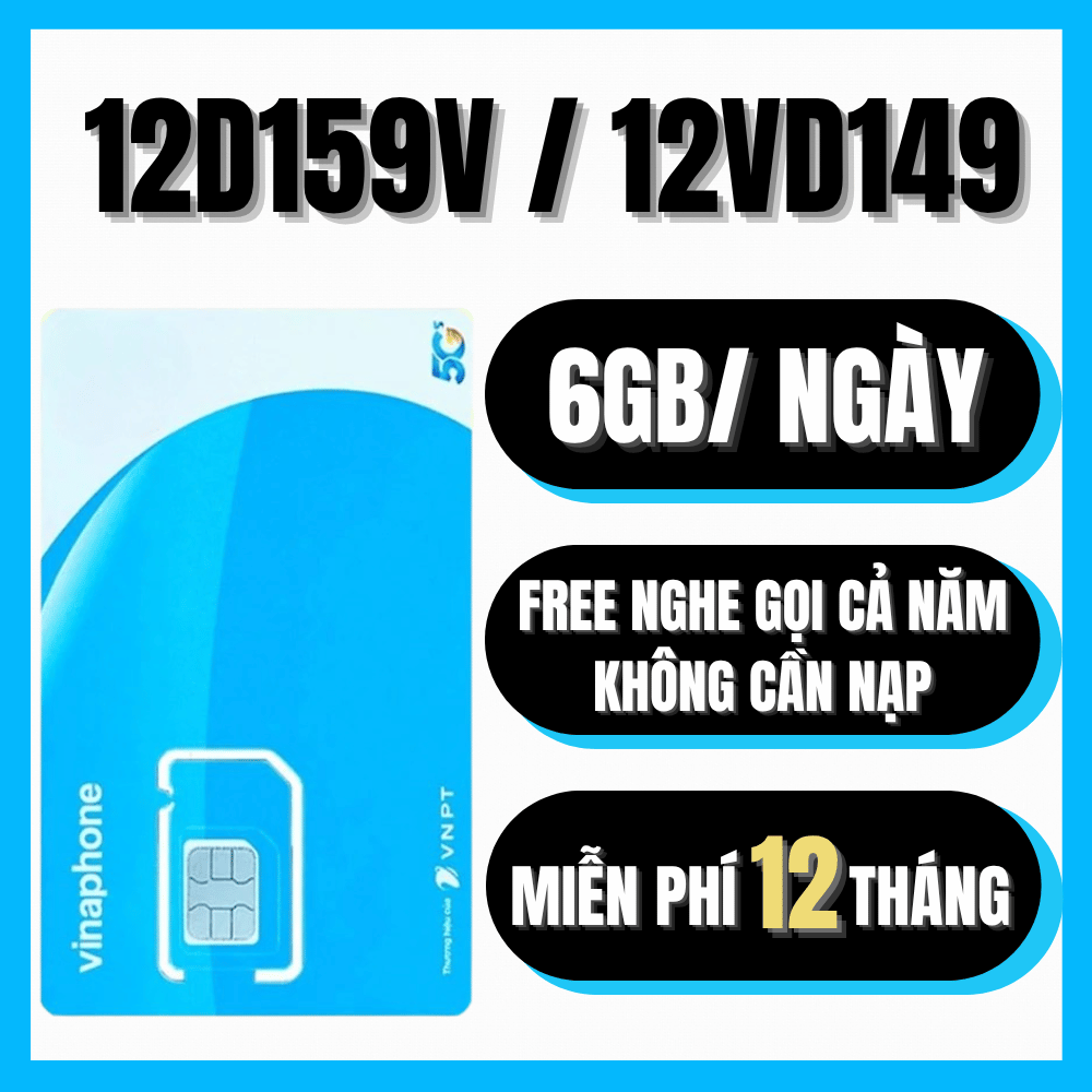 ( SALE CỰC RẺ ) SIM 5G VINAPHONE 1 NĂM KHÔNG NẠP TIỀN DATA THẢ GA , XEM MẠNG KHÔNG GIỚI HẠN | 14BIG5