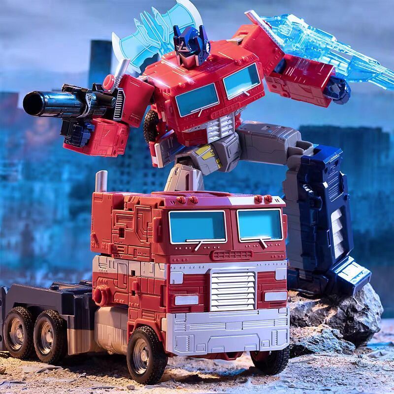 2023 Đồ Chơi Biến Hình Optimus King Kong Trụ Xe Robot Mô Hình Phim Cậu Bé
