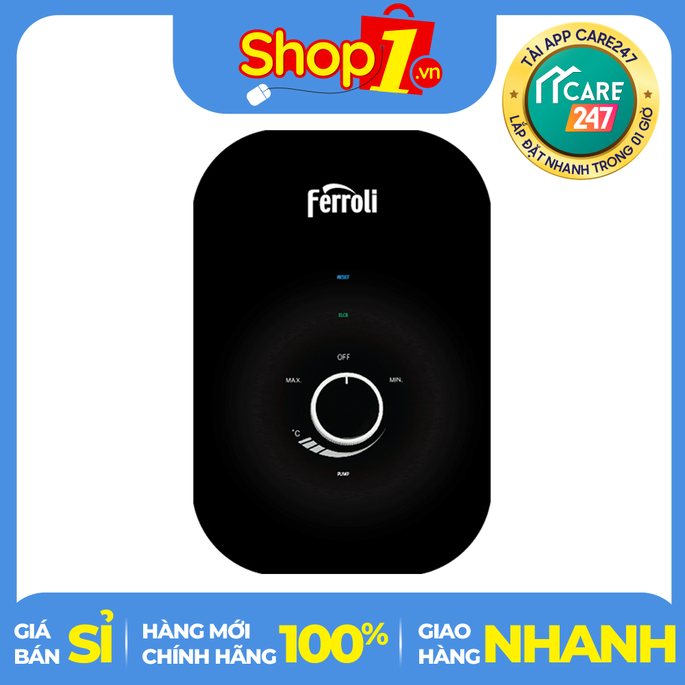 Máy nước nóng ferroli amore gsp -công suất: 4500w nhiệt độ: 55°c rơ le chống quá nhiệt