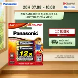 Vỉ 4 viên Pin Panasonic Alkaline AA LR6T/4B-V – Hàng Chính Hãng