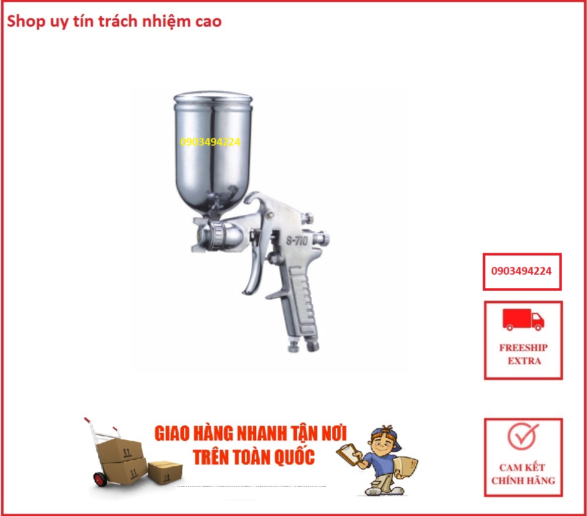 Pép phun sơn dùng hơi cho máy nén khí 400ml