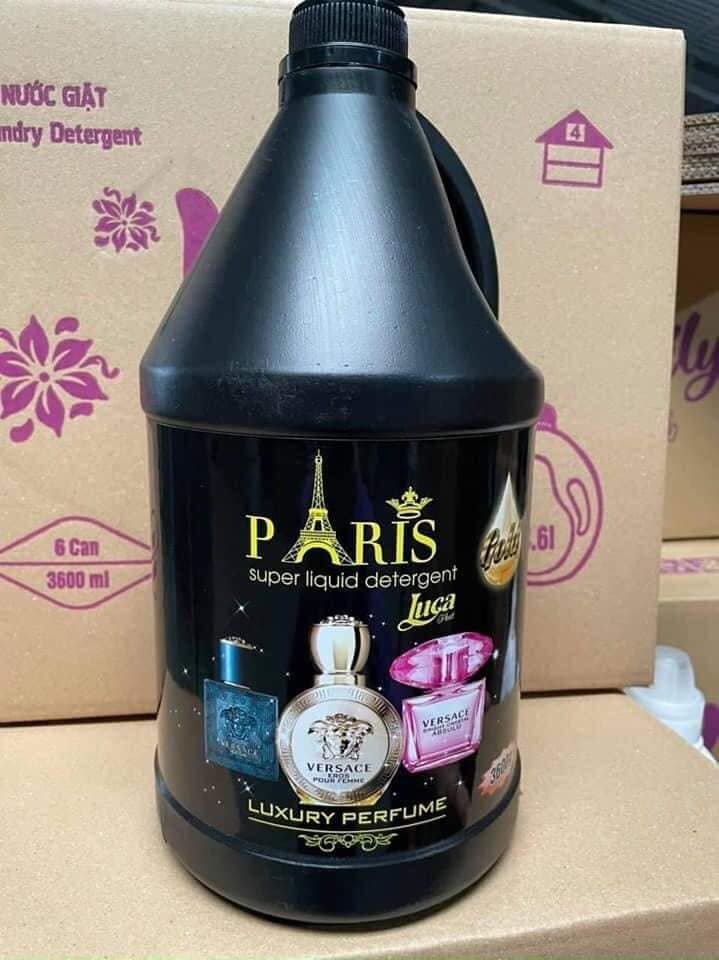Nước giặt Paris hương nước hoa can 3.6 lít.
