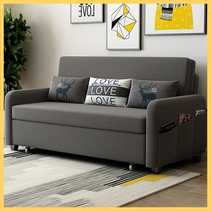 Giường sofa gấp gọn thành ghếgiường sofa đa năng kt 1m9x1m93 - topsky