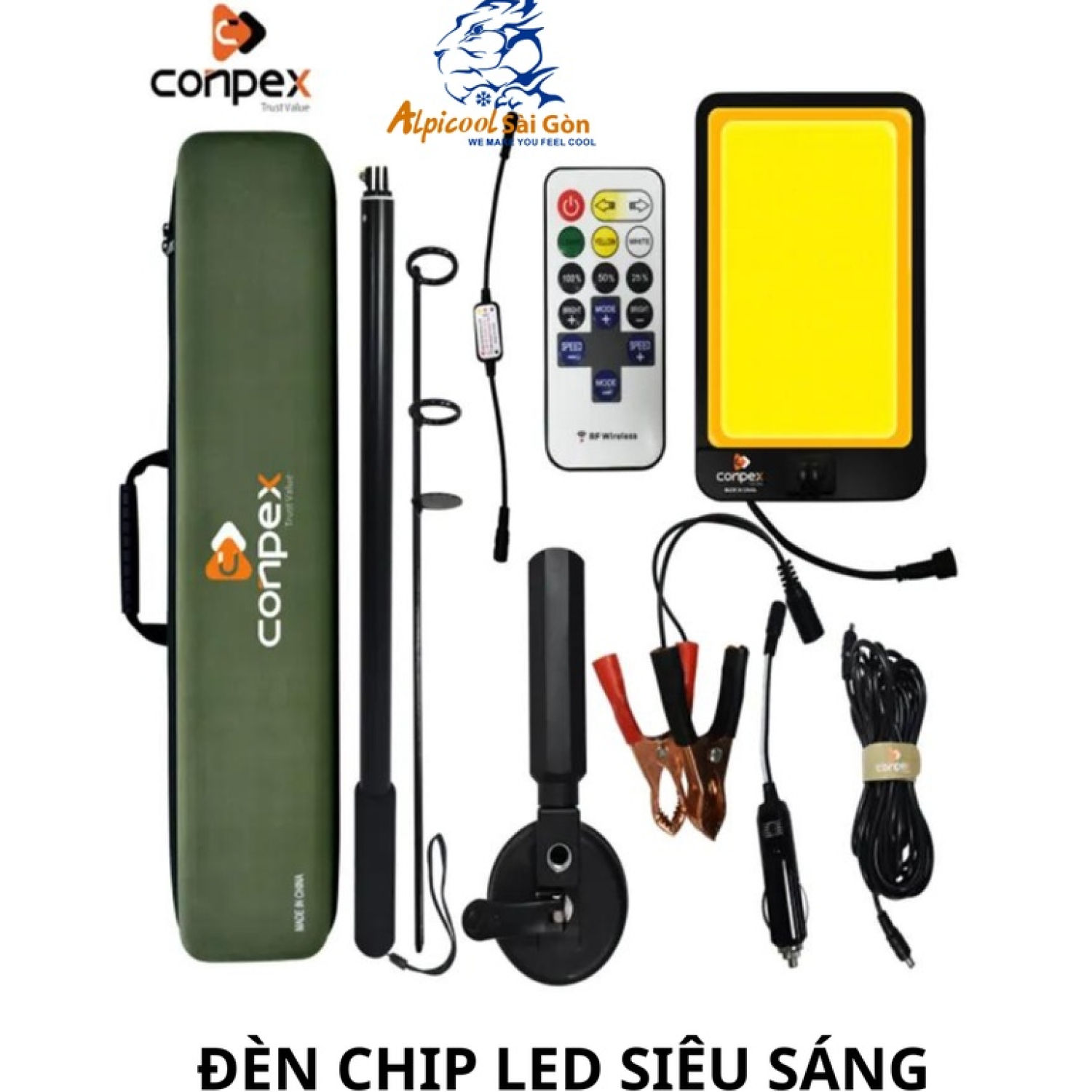 Bộ đèn Camping Conpex version 2 upgrade Chip Led siêu sáng