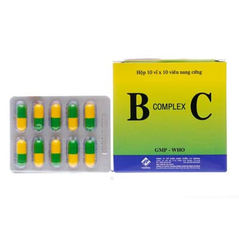 B Complex C bổ sung vitamin nhóm B và vitamin C (10 vỉ x 10 viên)